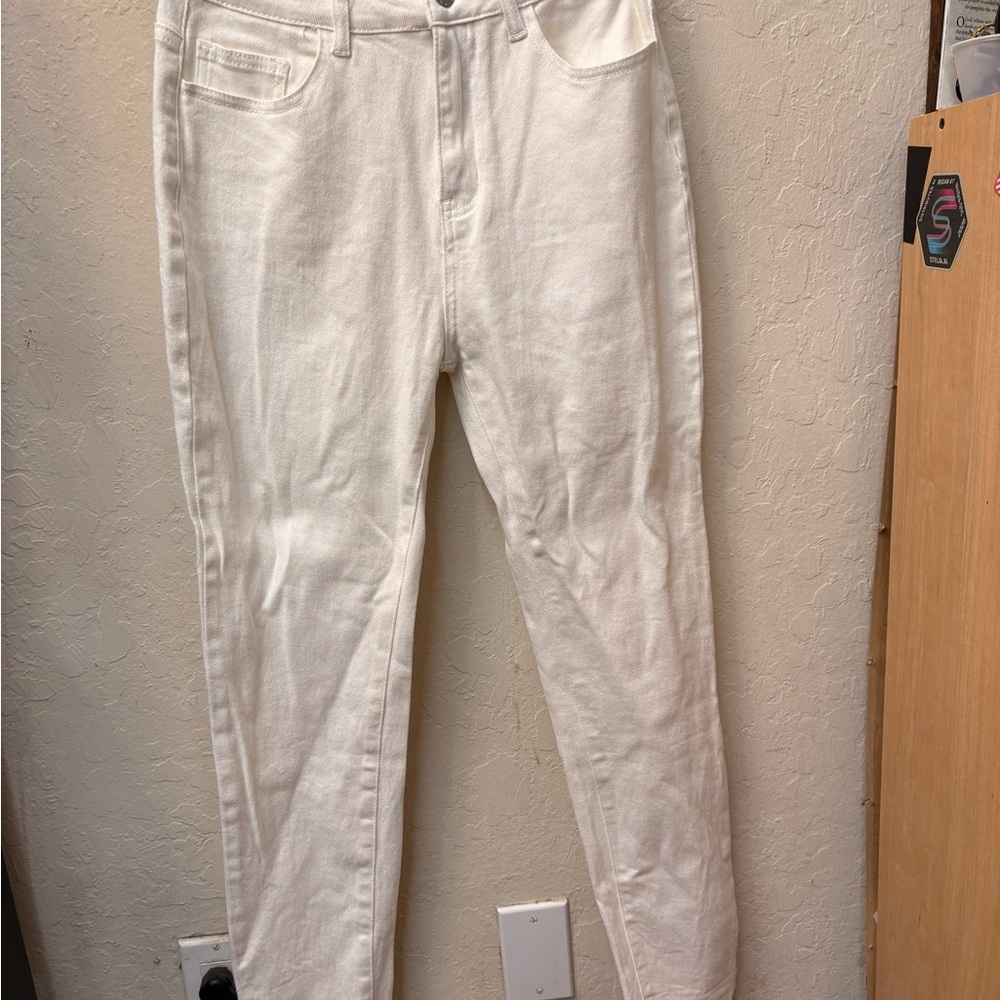 SHEIN Cream Skinny Jeans